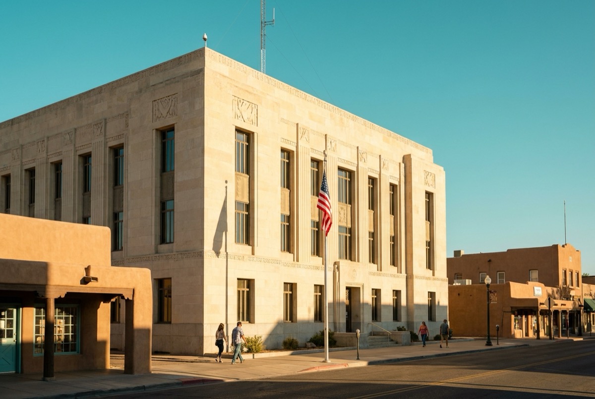 Structured settlement transfer court venue in Albuquerque, New Mexico - illustrative courthouse view