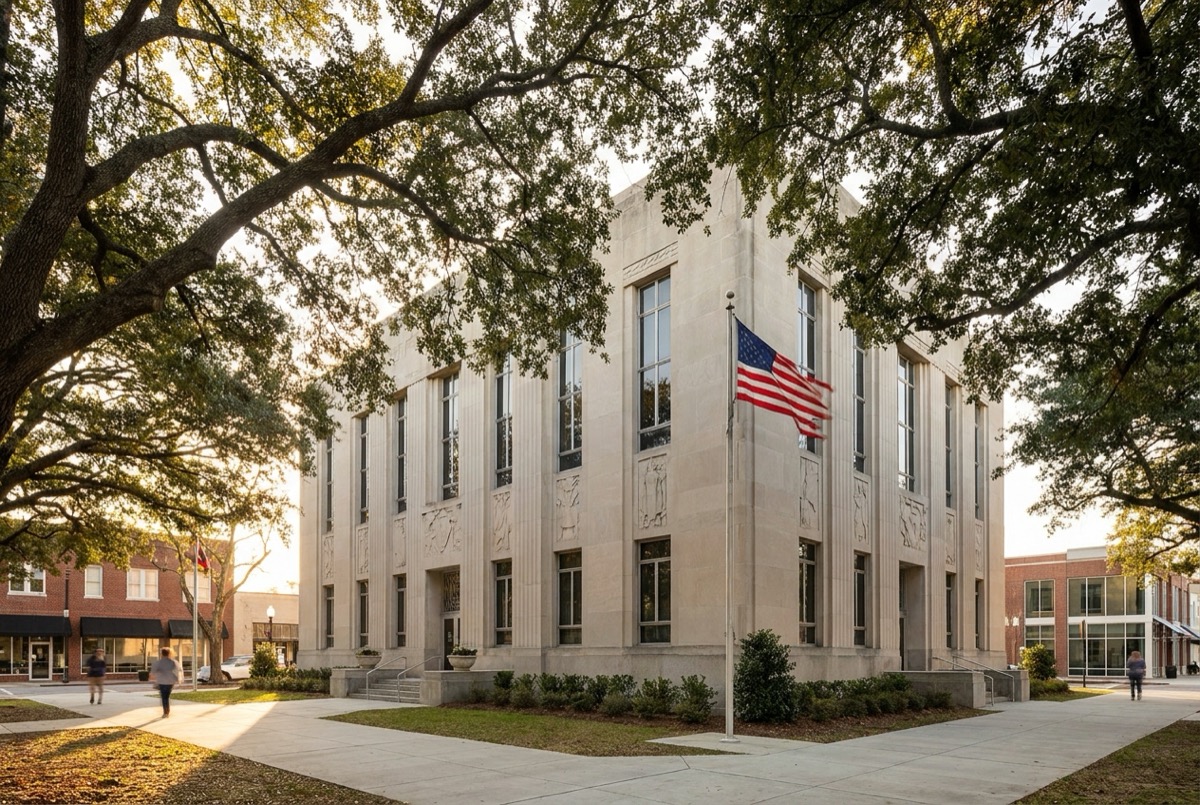Structured settlement transfer court venue in Atlanta, Georgia - illustrative courthouse view