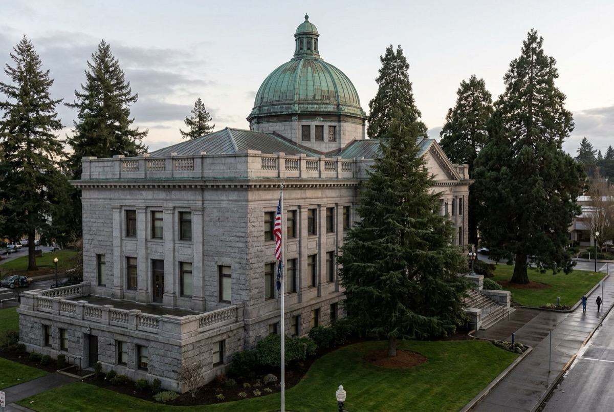 Structured settlement transfer court venue in Bend, Oregon - illustrative courthouse view