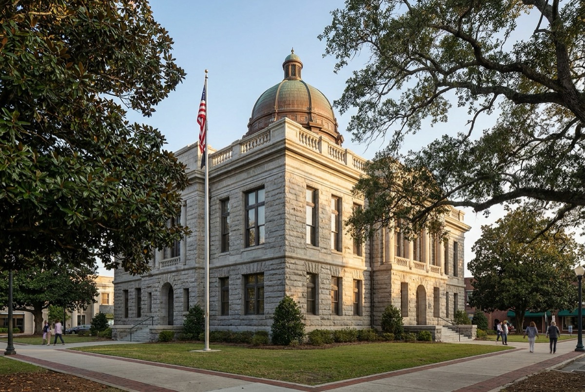 Structured settlement transfer court venue in Birmingham, Alabama - illustrative courthouse view