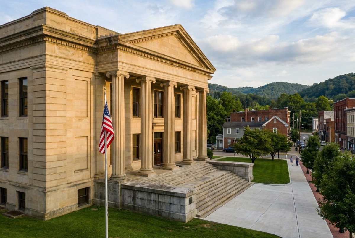 Structured settlement transfer court venue in Charleston, West Virginia - illustrative courthouse view