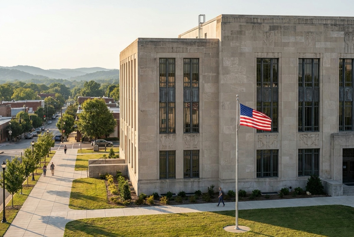 Structured settlement transfer court venue in Chattanooga, Tennessee - illustrative courthouse view