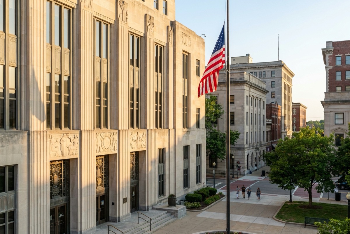 Structured settlement transfer court venue in Cincinnati, Ohio - illustrative courthouse view