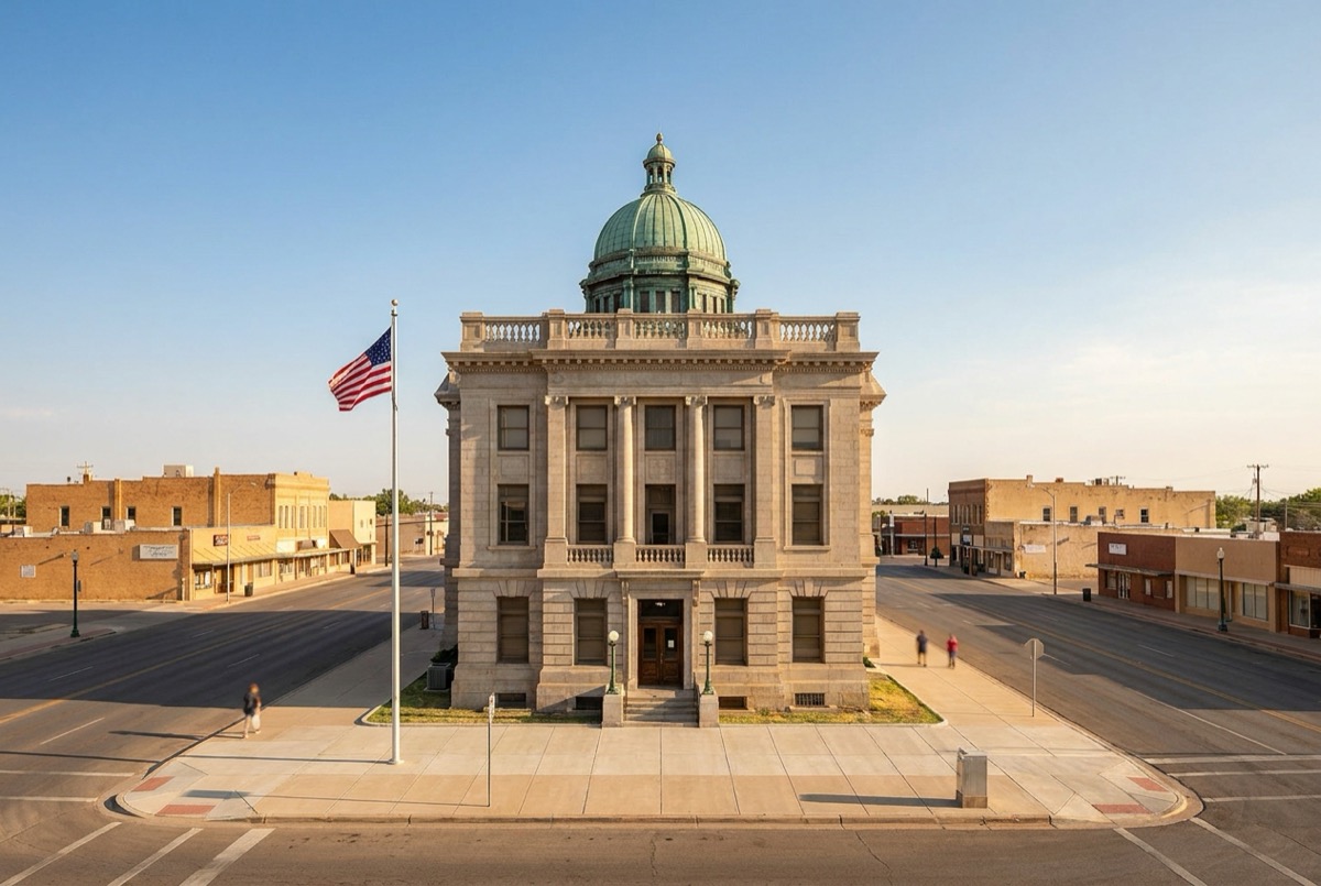 Structured settlement transfer court venue in El Paso, Texas - illustrative courthouse view