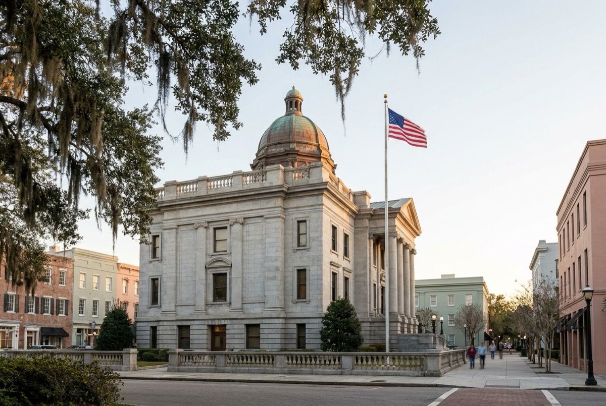 Structured settlement transfer court venue in Greenville, South Carolina - illustrative courthouse view