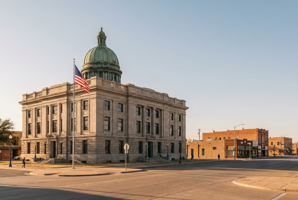 Structured settlement transfer court venue in Houston, Texas - illustrative courthouse view