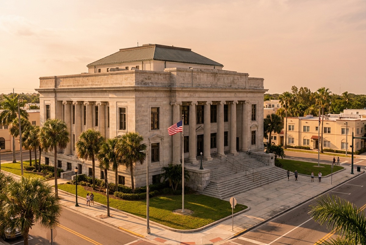 Structured settlement transfer court venue in Jacksonville, Florida - illustrative courthouse view