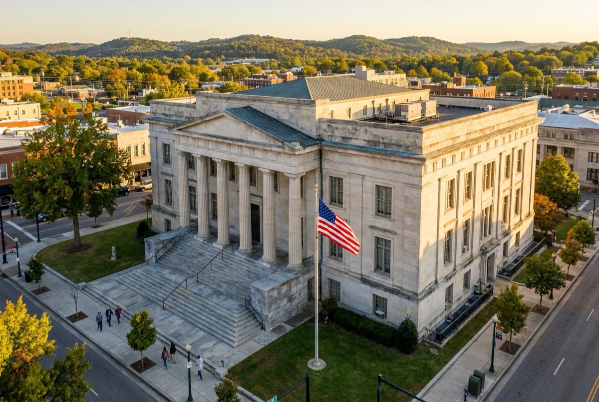 Structured settlement transfer court venue in Memphis, Tennessee - illustrative courthouse view