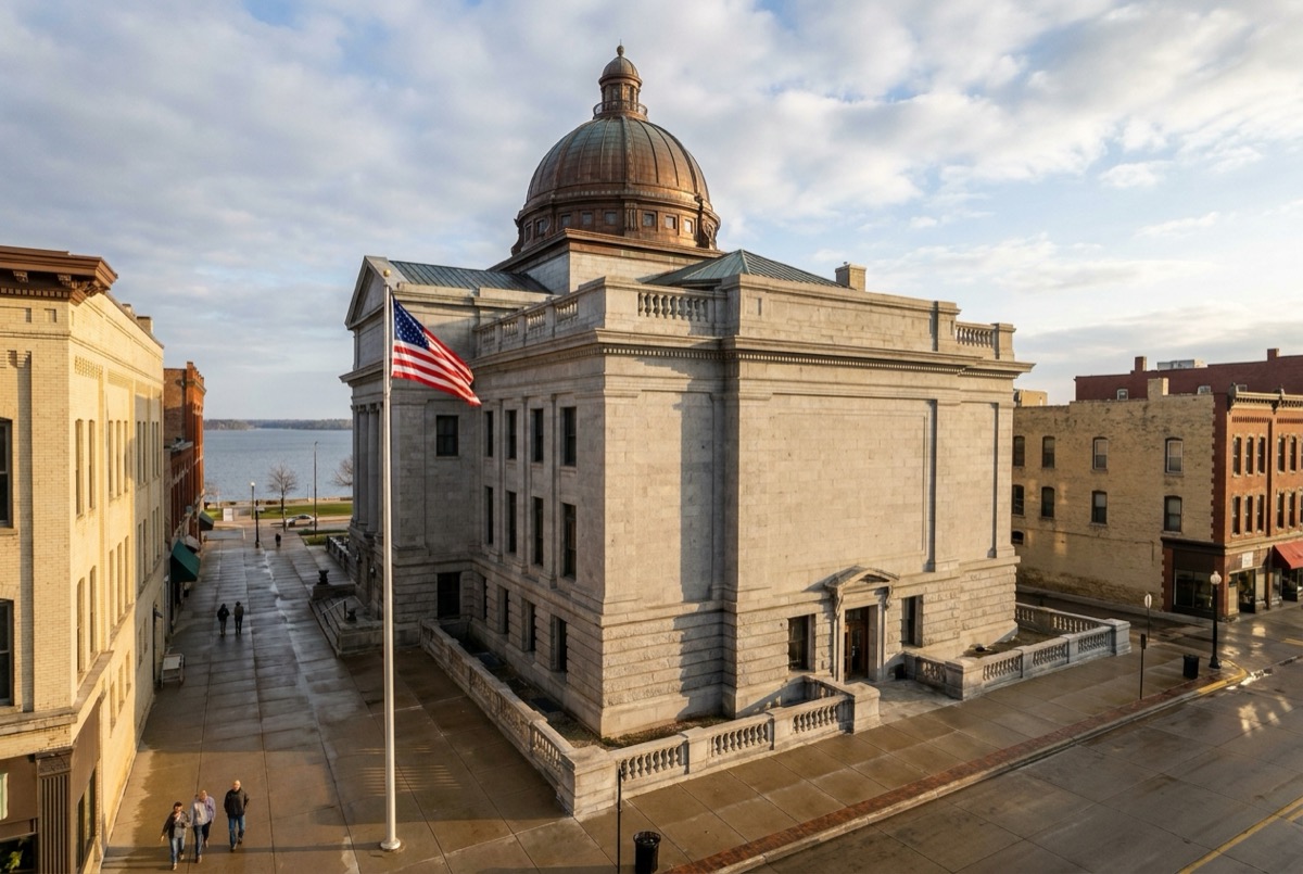 Structured settlement transfer court venue in Milwaukee, Wisconsin - illustrative courthouse view