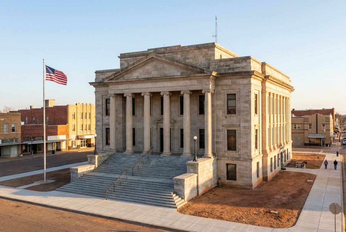 Structured settlement transfer court venue in Oklahoma City, Oklahoma - illustrative courthouse view
