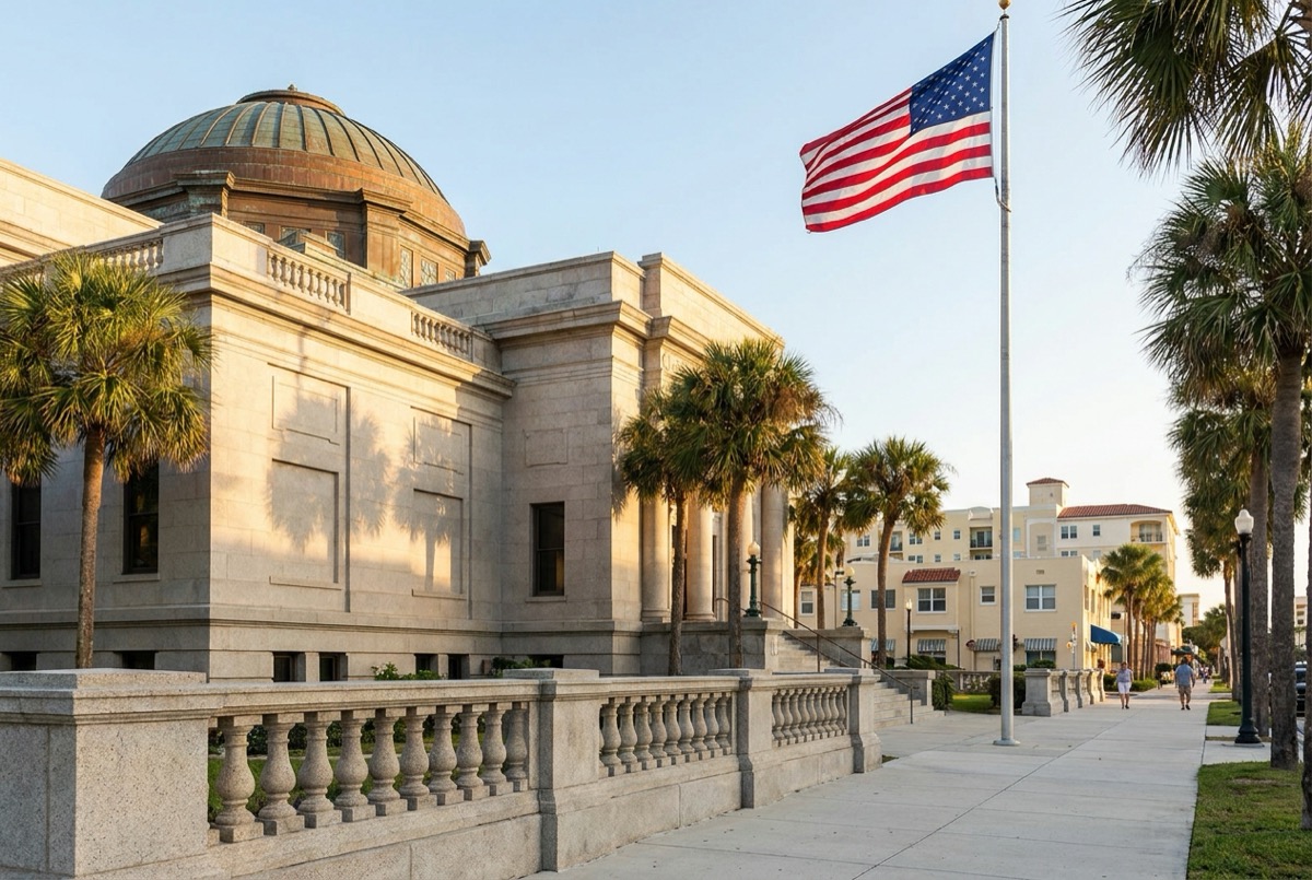 Structured settlement transfer court venue in Palm Harbor, Florida - illustrative courthouse view