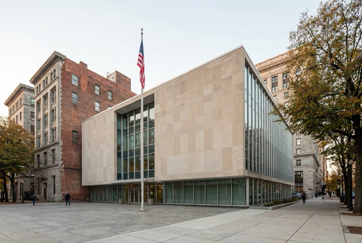 Structured settlement transfer court venue in Philadelphia, Pennsylvania - illustrative courthouse view