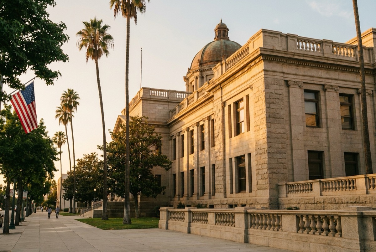 Structured settlement transfer court venue in Sacramento, California - illustrative courthouse view