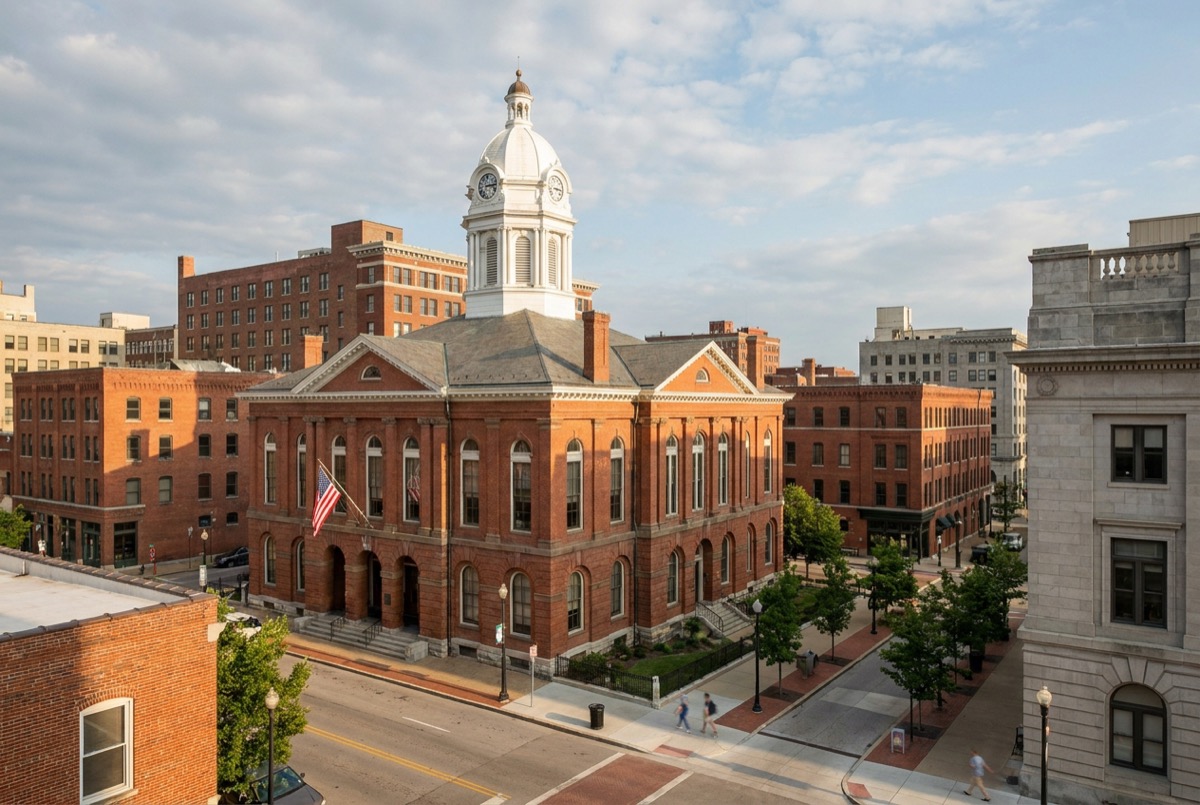 Structured settlement transfer court venue in St. Louis, Missouri - illustrative courthouse view