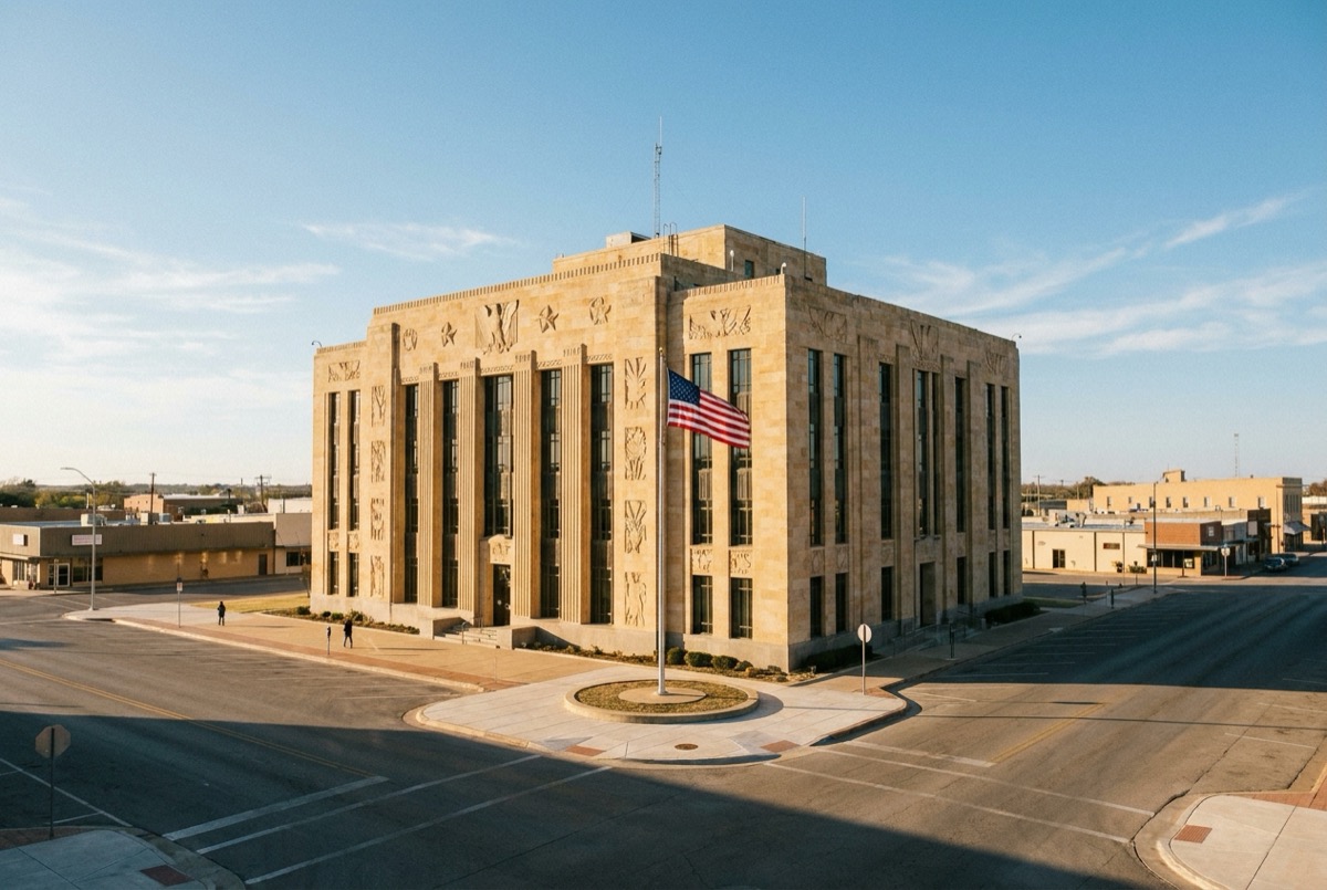 Structured settlement transfer court venue in Waco, Texas - illustrative courthouse view