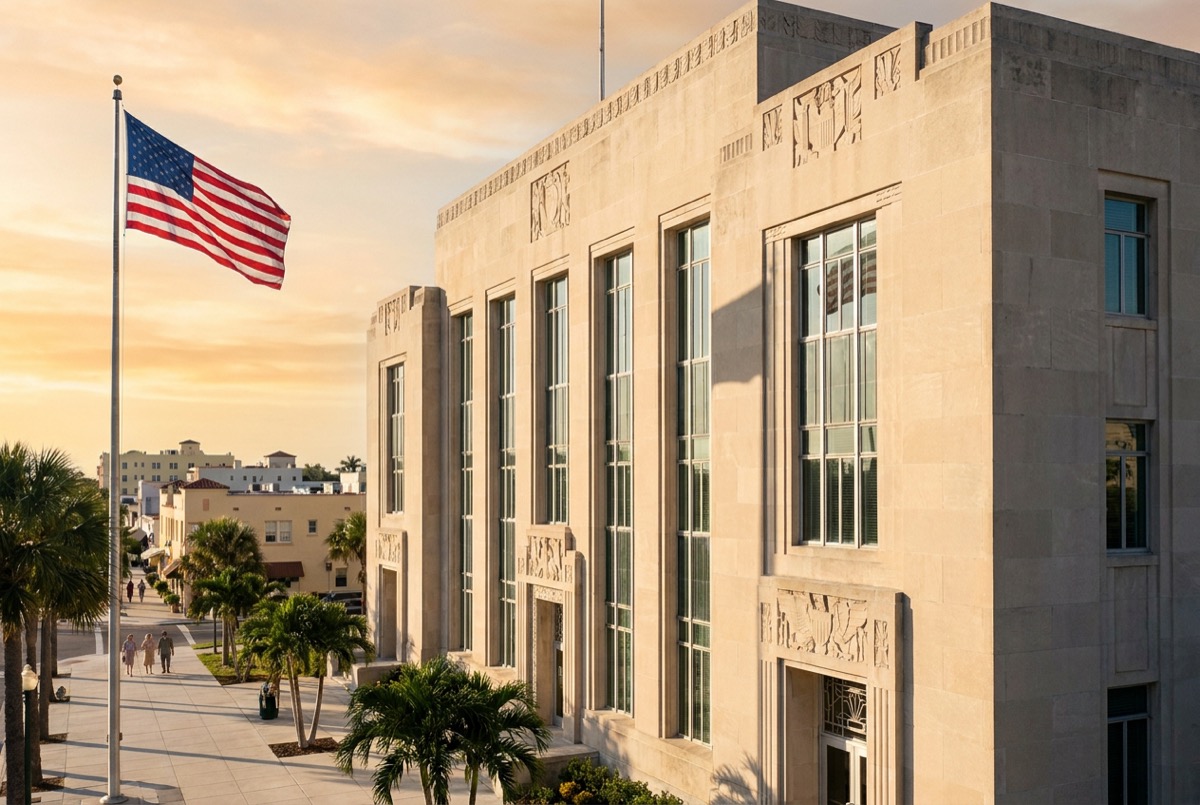 Structured settlement transfer court venue in Wesley Chapel, Florida - illustrative courthouse view