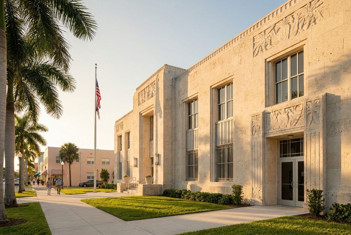 Structured settlement transfer court venue in West Palm Beach, Florida - illustrative courthouse view