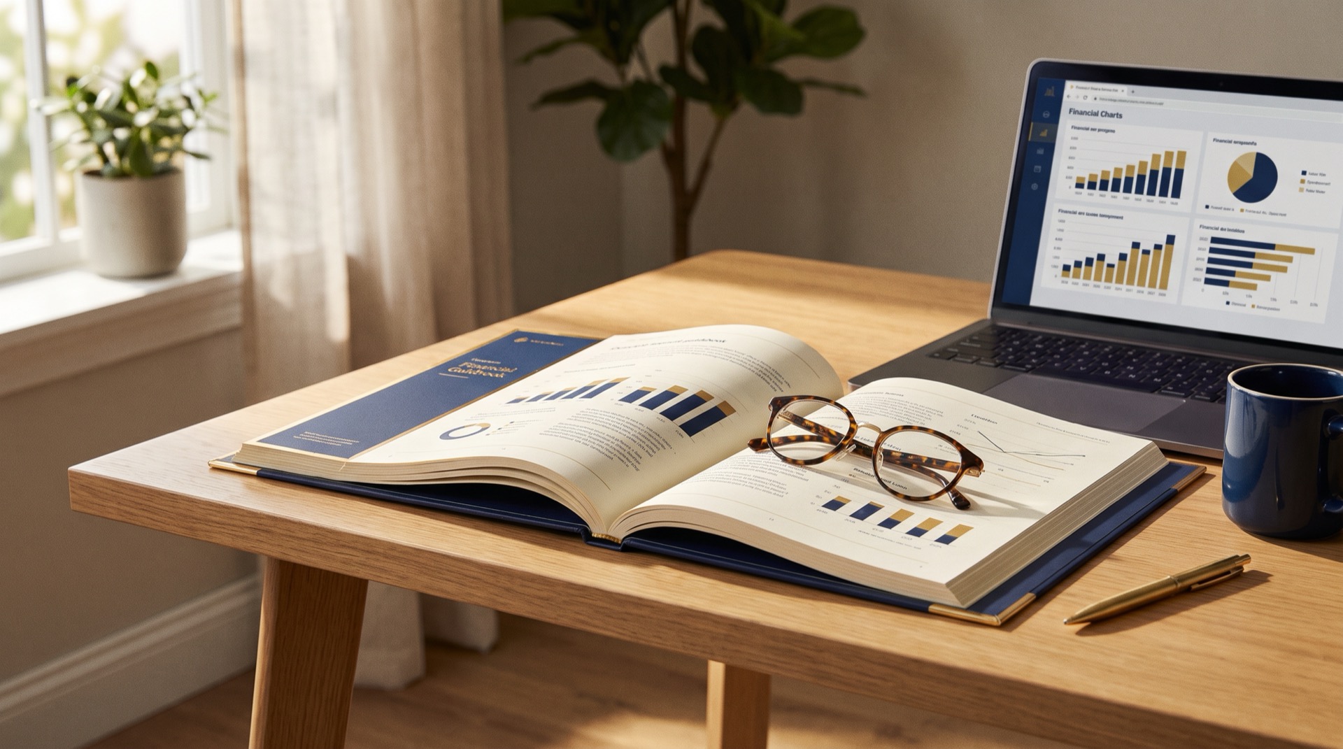 structured settlement guides - financial guidebook and laptop