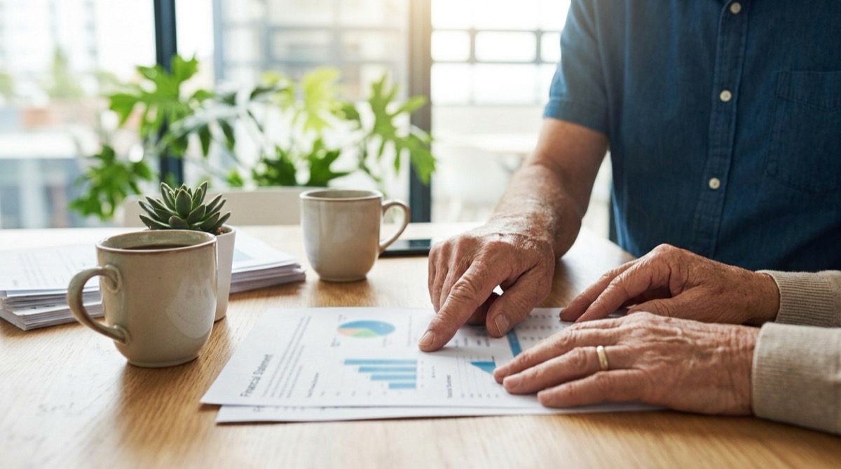 cash out annuity - reviewing an annuity statement at home