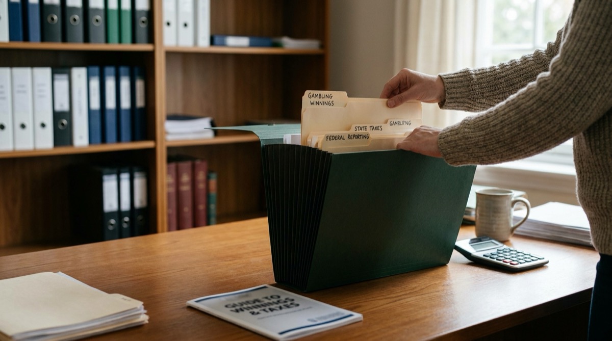 lottery taxes guide - organized records for tax filing