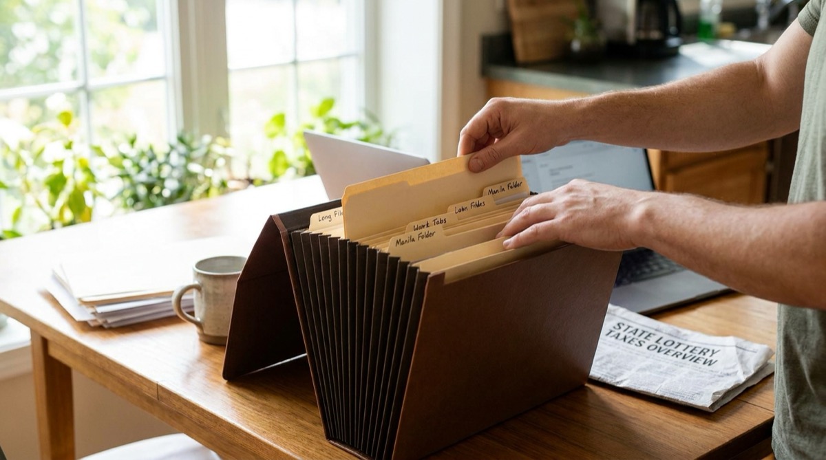 state lottery taxes overview - organized records for tax filing