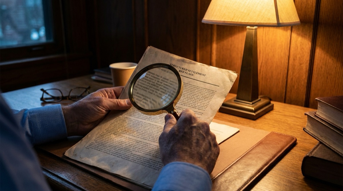 structured settlement scams red flags - scrutinizing contract terms closely